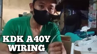 KDK A40Yl paano pag connect sa mga wiring tutorial.