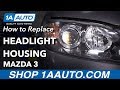 How to Replace Headlights 03-09 Mazda 3