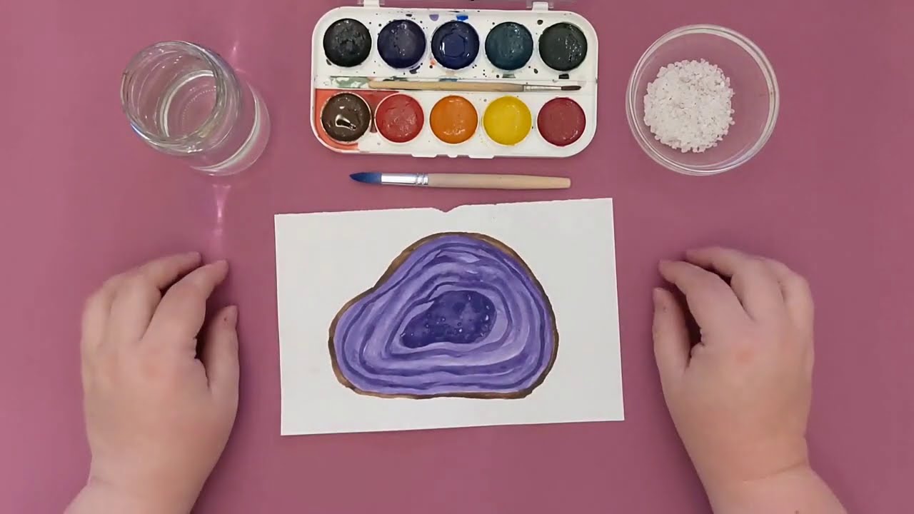 Watercolor Geodes - Youtube