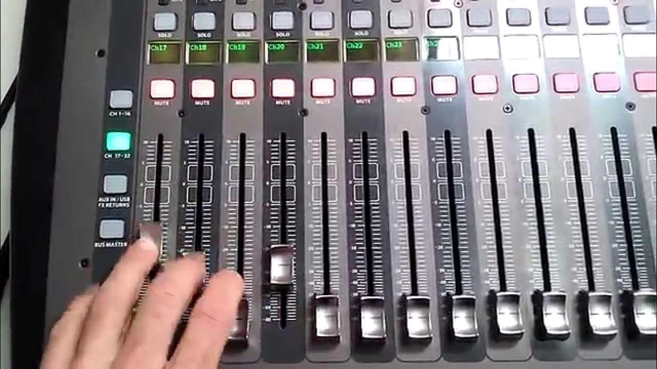 Behringer X32 fader problem YouTube