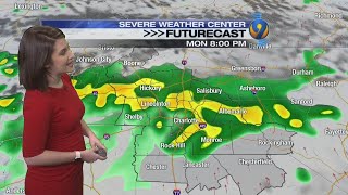 Saturday afternoon forecast update from Meteorologist Jaclyn Shearer