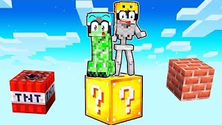 Omz LUCKY BLOCK SkyBlock! Minecraft Mod Battle! screenshot 4