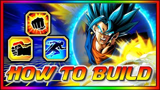 HOW TO BUILD! LR AGL Super Saiyan Blue Goku and Vegeta! Agl Vegito Blue! DBZ: Dokkan Battle