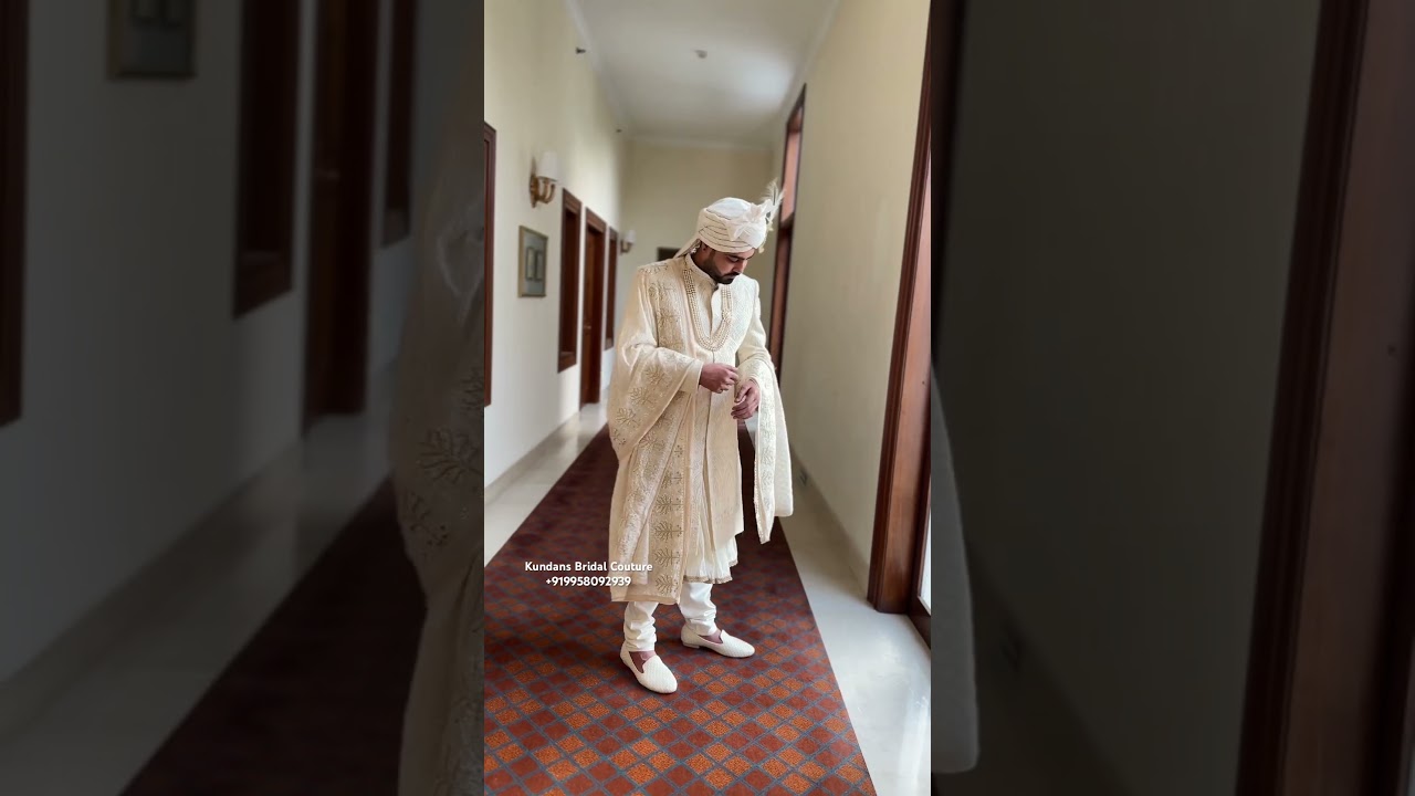 From kundans Bridal Couture Chandni Chowk Delhi best Groom sherwani collection ❤️ 