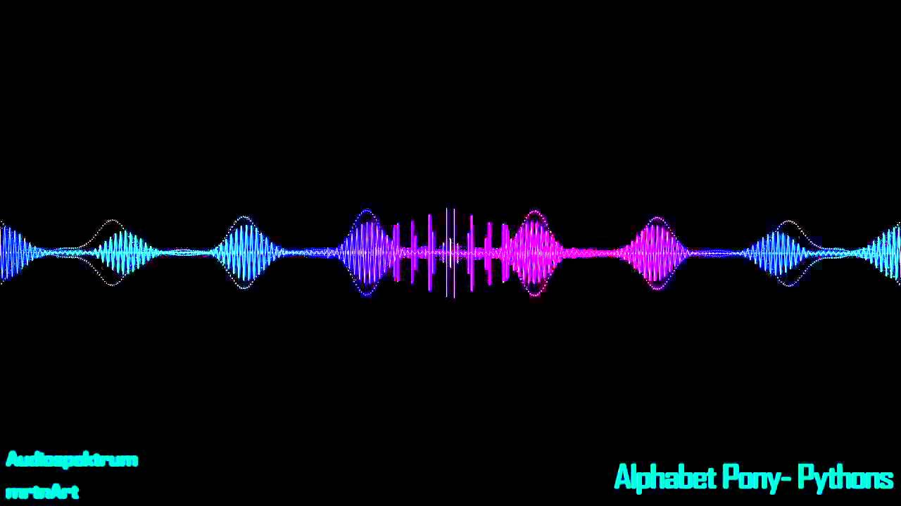 Audiospektrum | Alphabet Pony - Python | by mrtnEdits