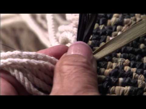 Pat Courtney Gold demonstrates the full twine turn
