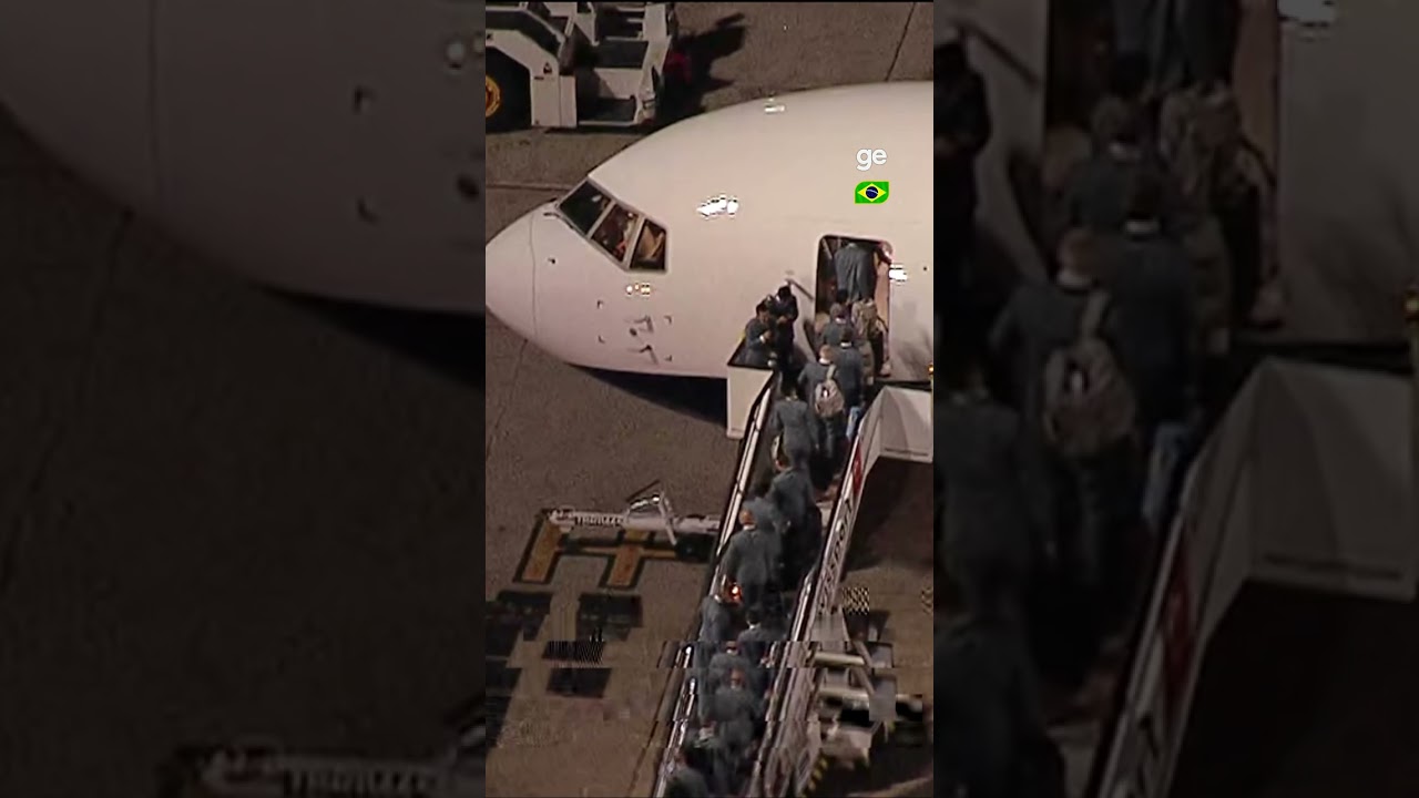 SELEÇÃO BRASILEIRA EMBARCA NO AVIÃO RUMO AOS ESTADOS UNIDOS | #shorts | ge.globo