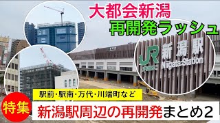 【2022.5】JR新潟駅周辺(新潟市内)の再開発まとめ2【駅前・駅南・万代・川端町】