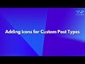 Adding Icons for Custom Post Types