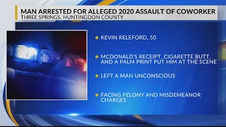 Huntingdon County man arrested for alleged 2020 assault of coworker