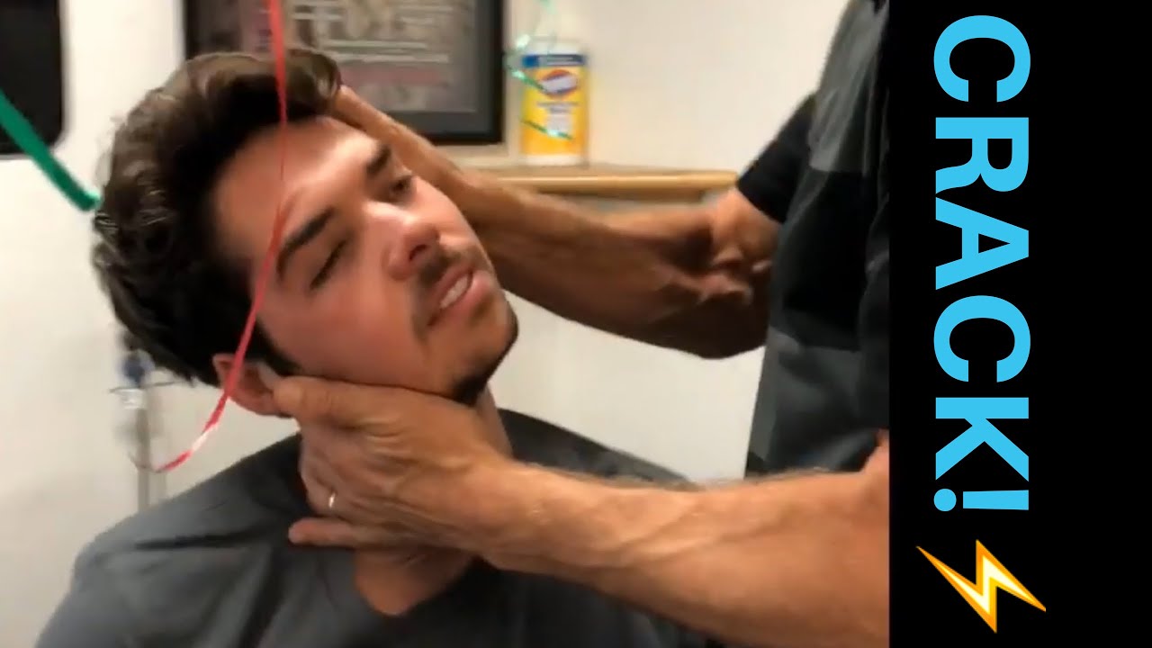 Huge Neck cracks stop migraines headaches vertigo and dizziness