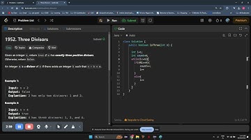 1952. Three Divisors | LeetCode | Easy | Java coding | interview question