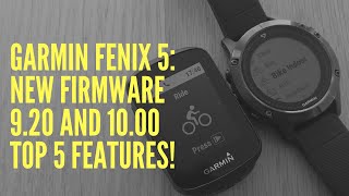 garmin fenix 5 firmware