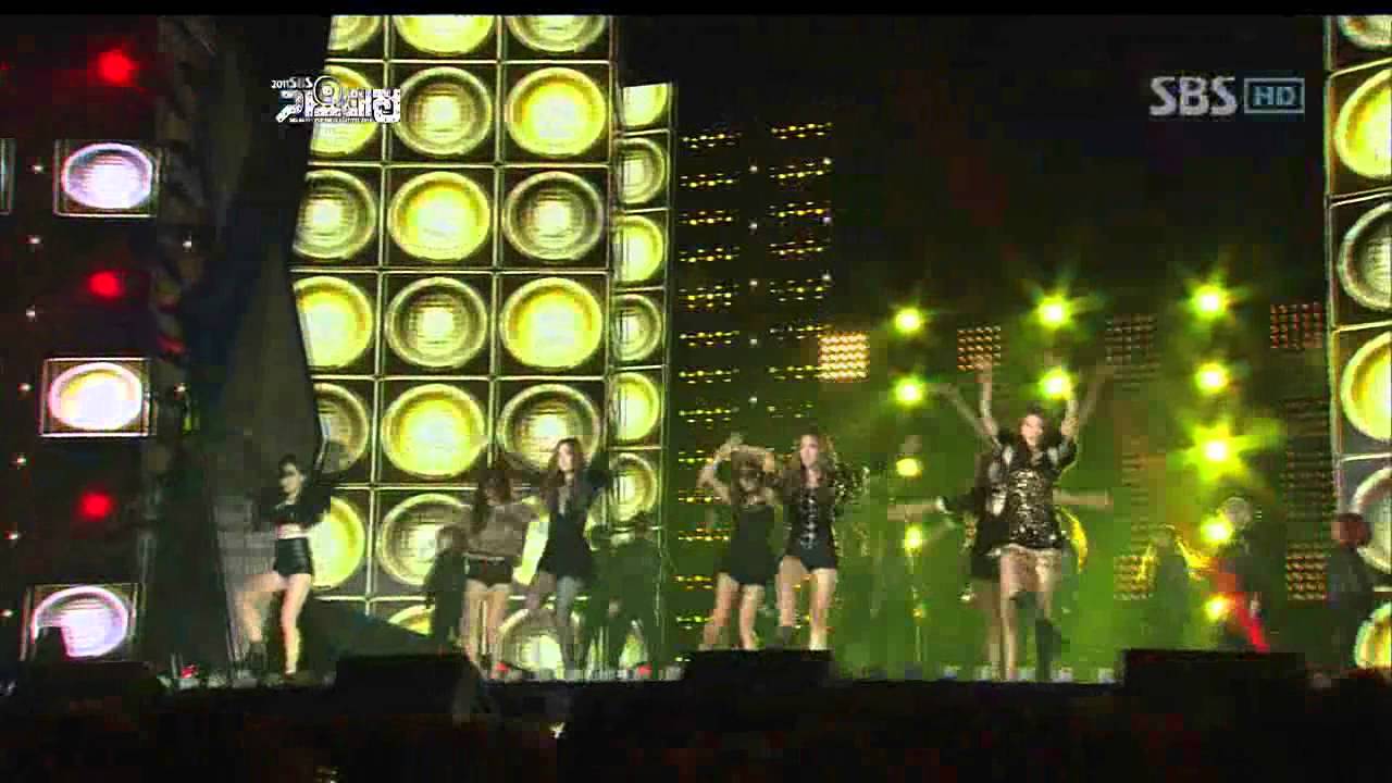 Gain Jiyeon  Hyuna Sunhwa Fei G.na - Run the world @SBS MUSIC FESTIVAL 가요대전 20111229