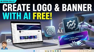 Create YouTube Logo &amp; Banner using AI | ChatGPT Tutorial (Free)