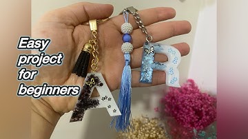 Easy DIY Resin Letter Keychains | Beginner Friendly Tutorial! ✨
