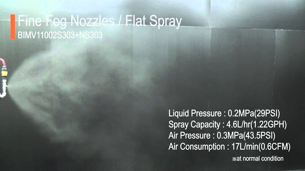 [BIMV 11002 S303+NS303] Fine Fog Nozzles / Flat Spray [IKEUCHI] #1