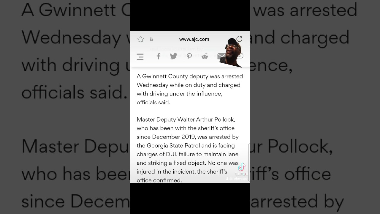 ⁣Sheriff's Deputy arrested for on-duty DUI and crashing into mailboxes. #georgia