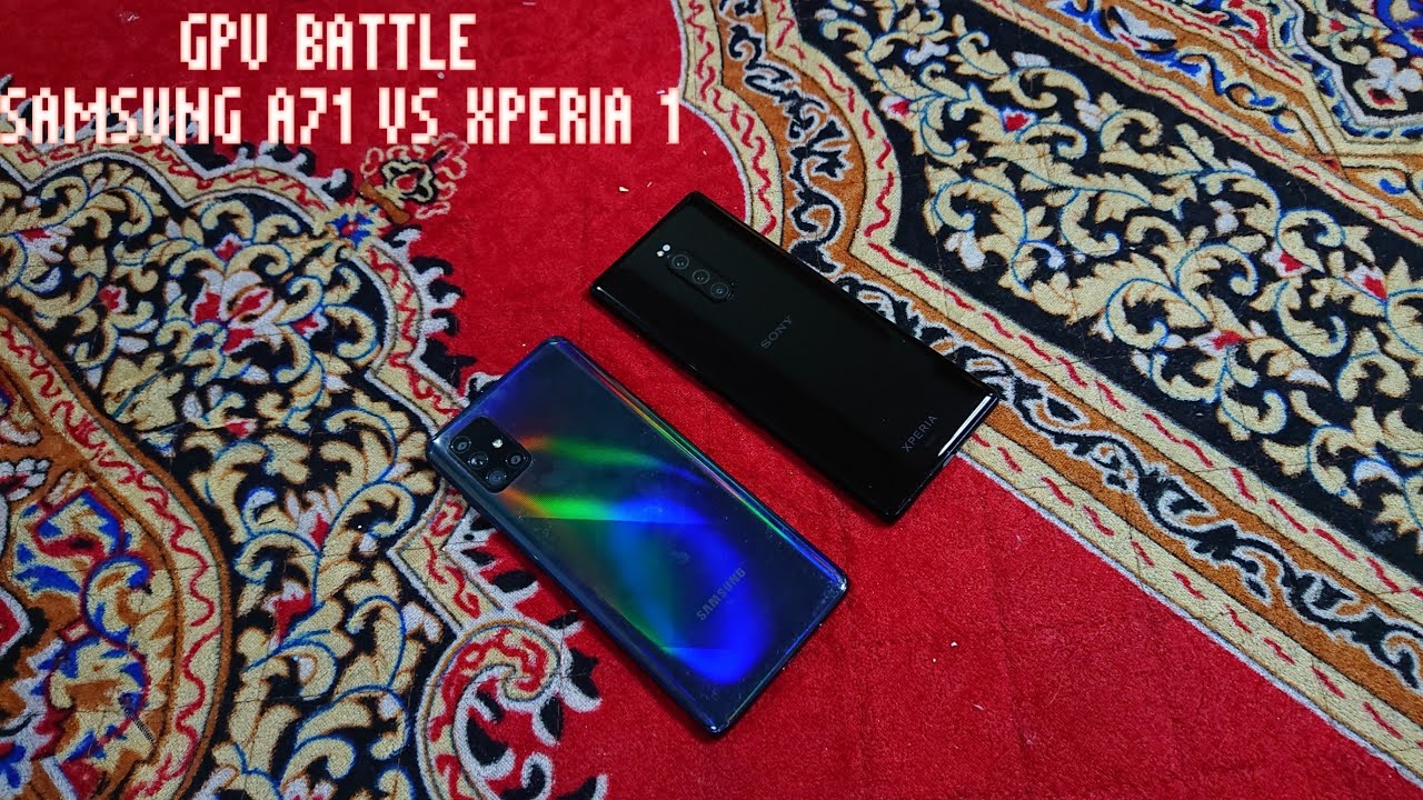 SONY XPERIA 1 VS SAMSUNG A71 GPU MARK BENCHMARK