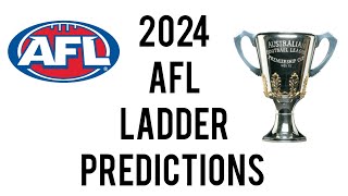 2024 AFL Ladder Predictions
