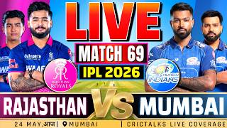 LIVE: RR vs MI Live Commentary | IPL 2026 Live Match Today Score | Rajasthan vs Mumbai Last 5 screenshot 3