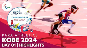 Para Athletics | Kobe 2024 Highlights - The Best Moments of Day 01 thumbnail
