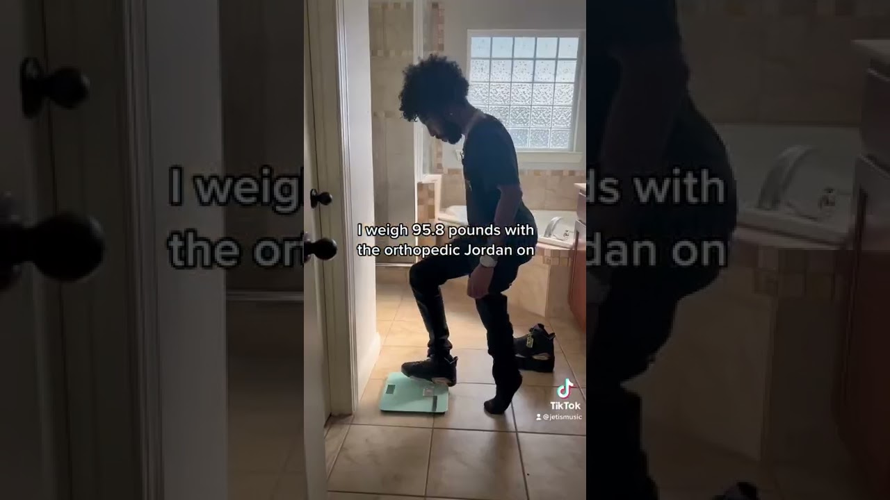 How much I weigh with and without my orthopedic Jordan YouTube