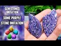 TUTORIAL! Purple Stone Imitation from polymer clay! Unique technique!