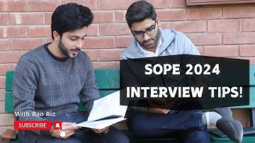 SOPE 2024 Interview Tips: How to Succeed in FPSC Interviews