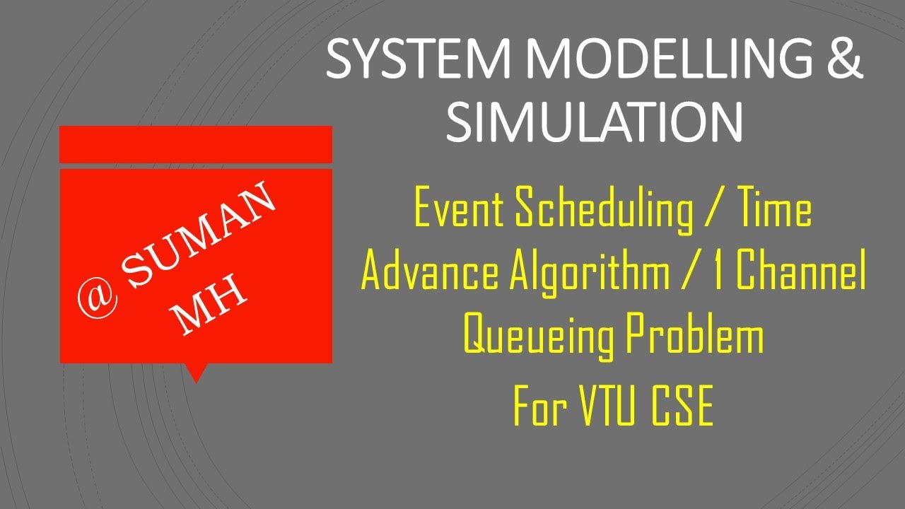 Event Scheduling | 8th Sem ( System Modelling & Simulation) | Module 1| Problem 2