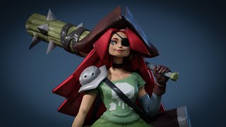 Game Ready Pirate 3D Character - Turntable