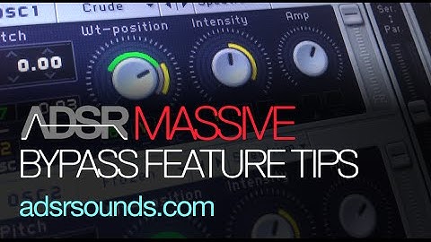 NI Massive Tutorial - Bypass Feature Tips