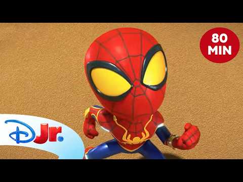 🦖 Yeti i dinozaury | Spidey i super-kumple [MEGAKOMPILACJA] | Disney Junior Polska