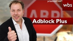Adblock Plus erneut vor Gericht | Rechtsanwalt Christian Solmecke  - Durasi: 3:52. 