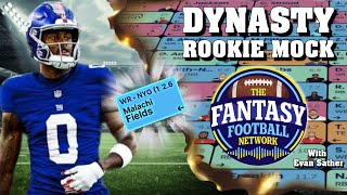 12-Team, SuperFlex, PPR, 3-Round Rookie Draft | Monday Night Mock Drafts with Evan