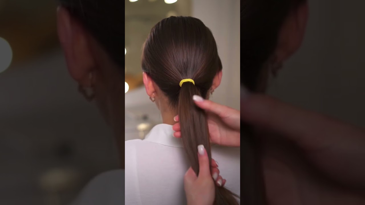 Самый рабочий лайфхак🤩Гладкий хвост.Как перекрыть резинку 