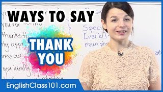 Creative Ways to Say Thank You in English