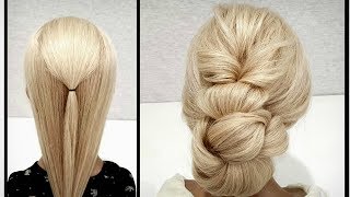 Быстрая Объемная прическа из резинок.Пошагово.Fast voluminous hairstyle made of elastic bands.