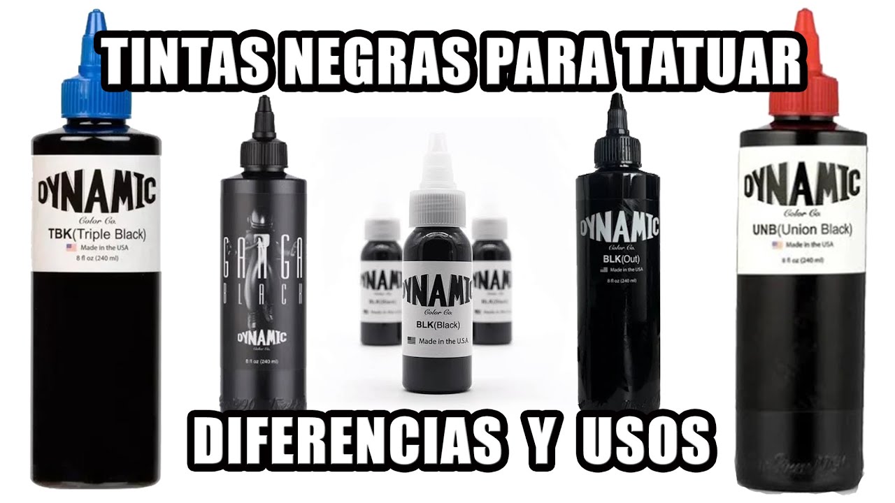 Tintas Negras Para Tatuar Dynamic - Sus Gamas Sus Diferencias y Sus Distintos Usos