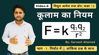 कूलाम का नियम समझाइए || कूलाम का नियम कक्षा 12 ||  कूलाम का व्युत्क्रम वर्ग का नियम screenshot 1