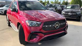 2025 GLE 350: Stunning Cardinal Red Metallic & Bahia Brown Interior combination! #gle350 #mercedes