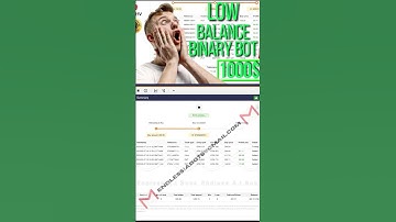 🤖BINARY BOT LOW BALANCE 2023🤑 LOW RISK BINARY BOT 2023 #shorts #binarybot #derivbot