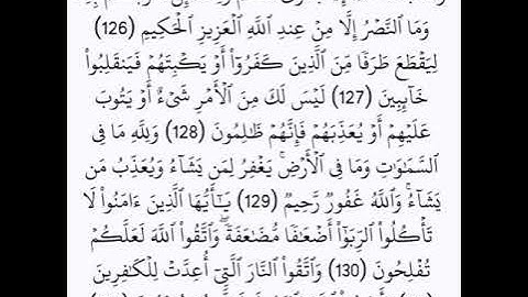 عادل فلاح حسن ما تيسر من سورة آل عمران