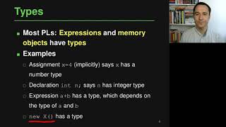 Lecture "Type Systems (Part 1, Introduction)" of "Programming Paradigms"