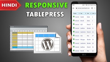 Responsive TablePress | TablePress Advance Tutorial in Hindi