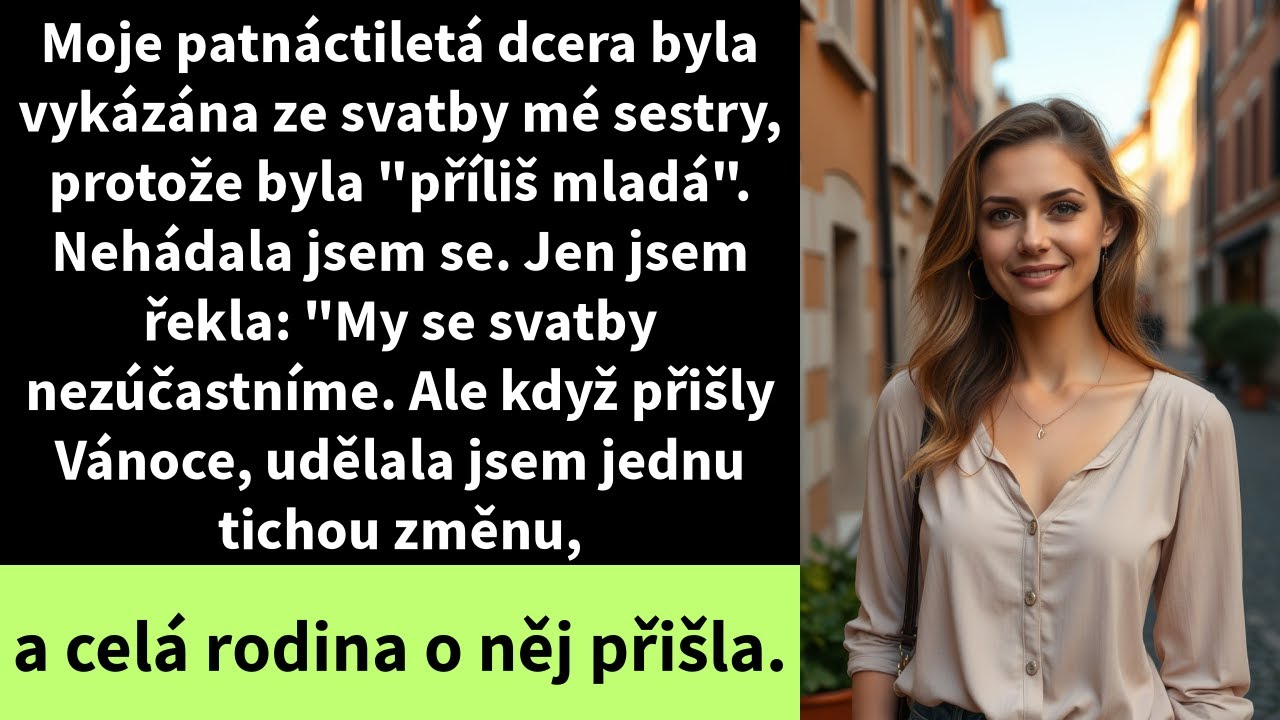 Seděla jsem u kuchyňského stolu, když mi došlo, že na svatební pozvánce mé sestry chybí jedno jméno – jméno mé patnáctileté dcery. Když jsem Stefanii zavolala, řekla mi: „Svatba je pouze pro...