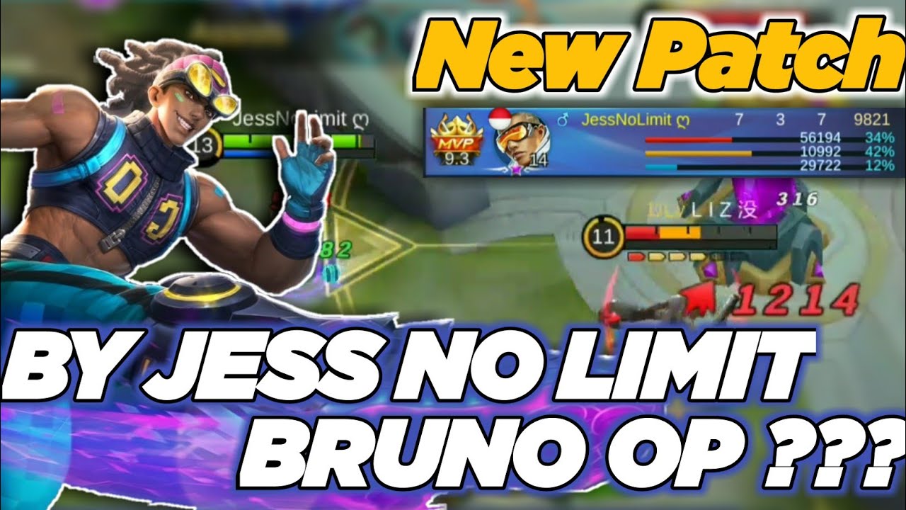 Bruno Revamped ! | New Gameplay Bruno By Jess No Limit | Top Global 1 | Mobile Legends
