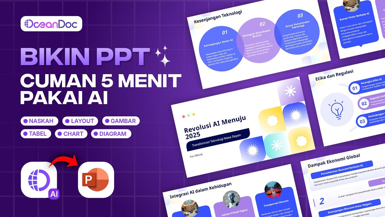 Этот ИИ создает слайды PPT автоматически за 5 минут! (Изображения, материалы, макет) - OceanDoc ✨
