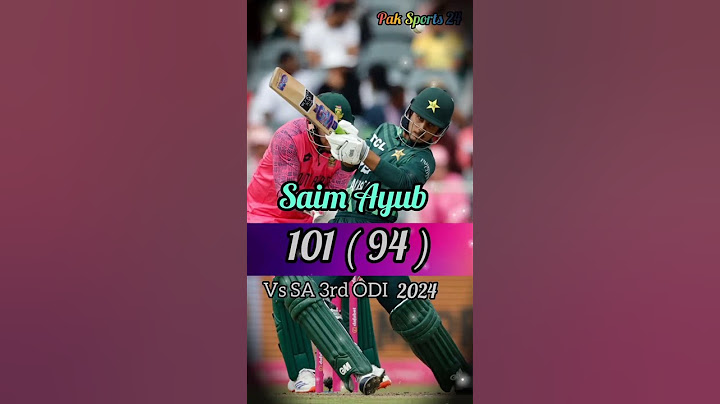 Saim Ayub Century Against South Africa 3rd ODI Match 2024 | Pak vs SA | 🏏 Pak Sports 24 🏏