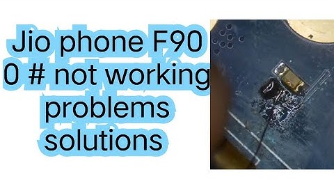 Jio phone F90 0# not working problems solutions